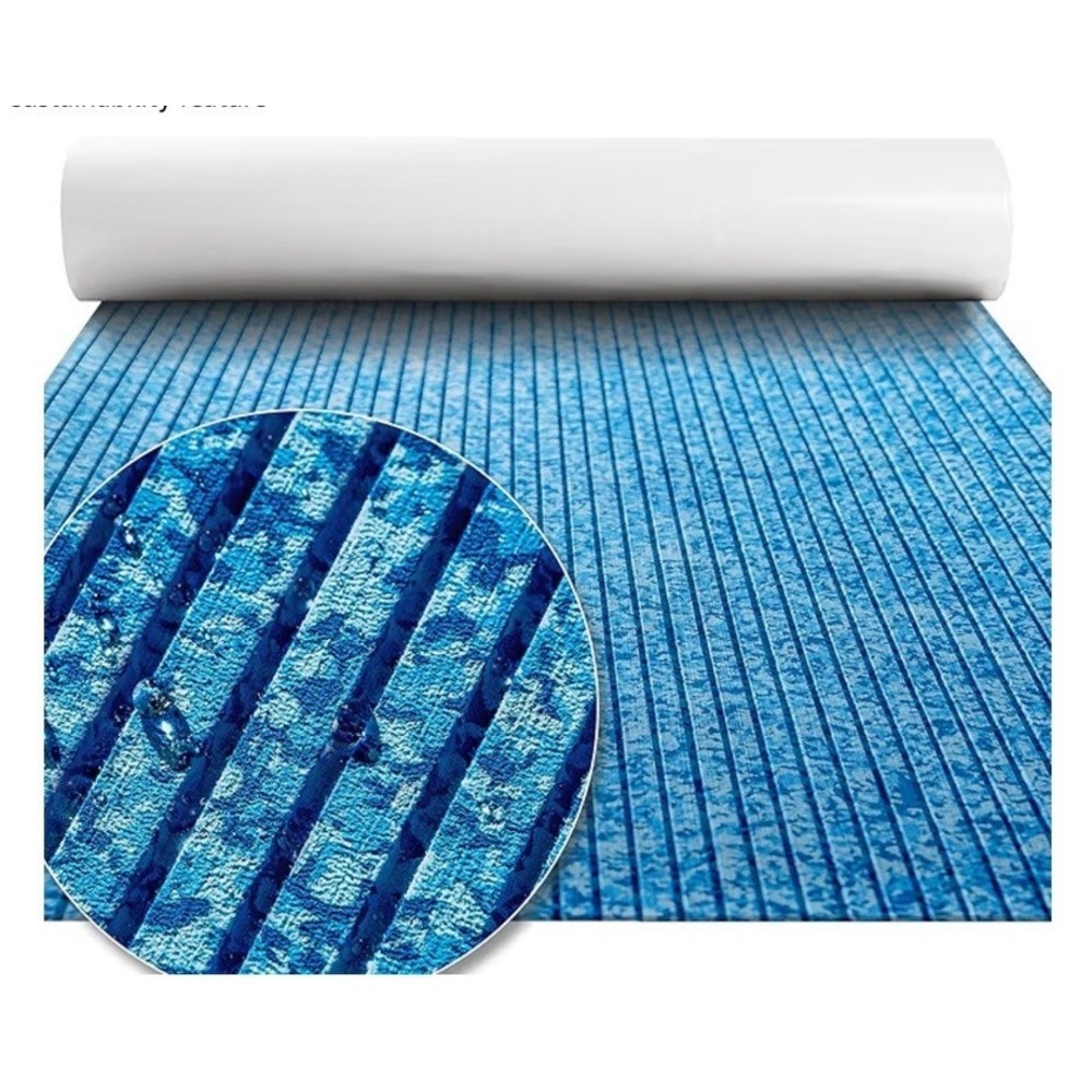 Boat Flooring EVA Foam Marine Sea Decking Boat Carpet Blue Camo 47.2" X 15.7"